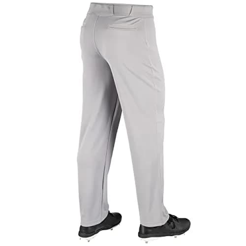 Champro Youth MVP Open Bottom Relaxed Fit Baseball Pant, Grey, Medium | Durable Polyester, Comfort Fit thumbnail 3
