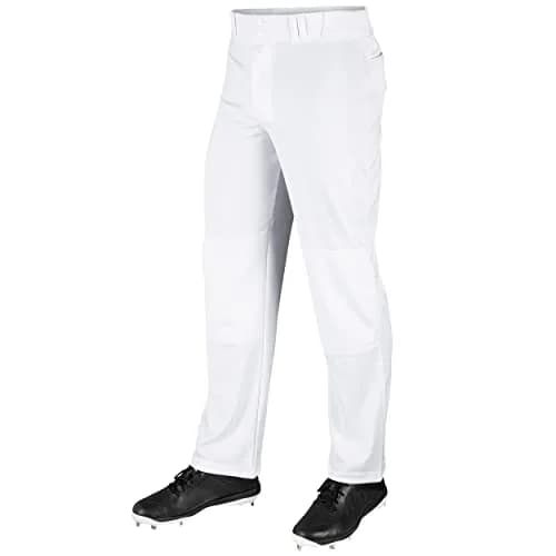 Champro MVP OB OpenBottom Loose-Fit Baseball Pant in Solid White | Reinforced Double Knee, X-Large thumbnail 1