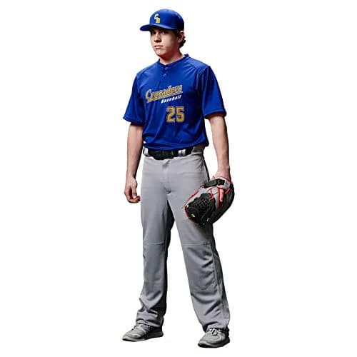 Champro MVP OB OpenBottom Loose-Fit Baseball Pant in Solid White | Reinforced Double Knee, X-Large thumbnail 2