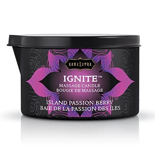 KAMA SUTRA Massage Candle Island Passion Berry Scent | Wax-Free, Skin Conditioning, Romantic (70-120 chars) thumbnail 1