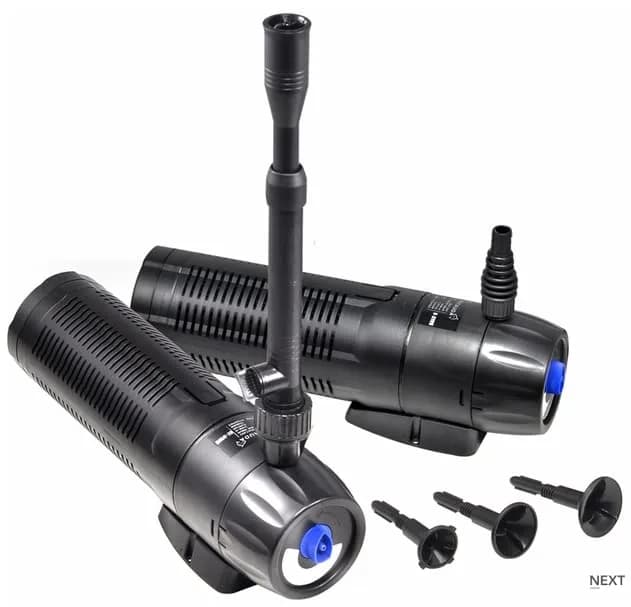 Aquatop 264 GPH Submersible Pond Pump with Fountain Kit – 13-Watt UV Light For Crystal Clear Water, Fresh & Saltwater Use, Great For Water Garden & Koi Pond, Long Power Cord, UVFK-13 | Water Pump India thumbnail 2
