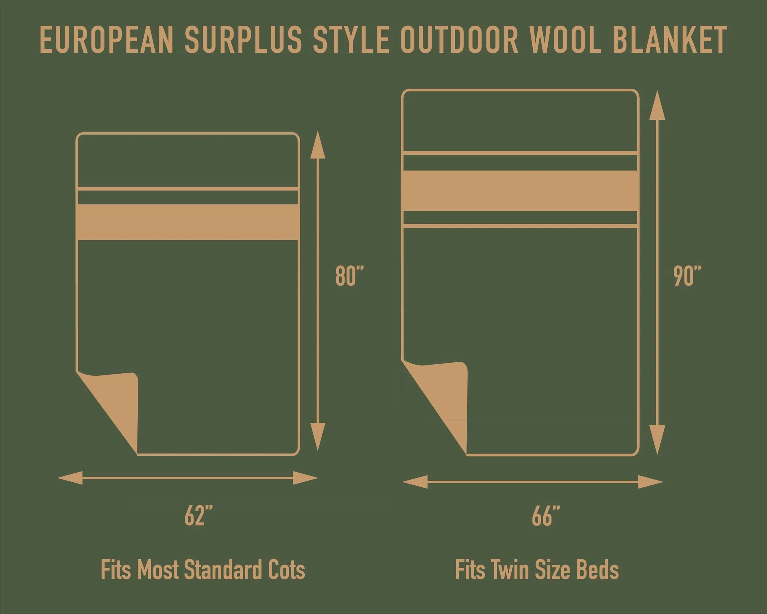Rothco European Surplus Style Wool Blanket 157cm x 203cm (62" x 80") | Heavyweight Warmth for All Seasons - view 3