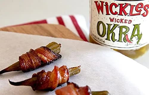 Wickles Wicked Okra 16 OZ | Spicy, Sweet & Vegan Pickle Relish, 4 Pack thumbnail 4