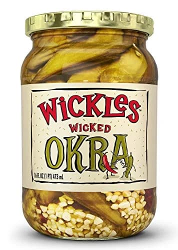 Wickles Wicked Okra 16 OZ | Spicy, Sweet & Vegan Pickle Relish, 4 Pack thumbnail 2
