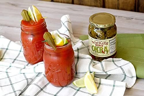 Wickles Wicked Okra 16 OZ | Spicy, Sweet & Vegan Pickle Relish, 4 Pack thumbnail 3