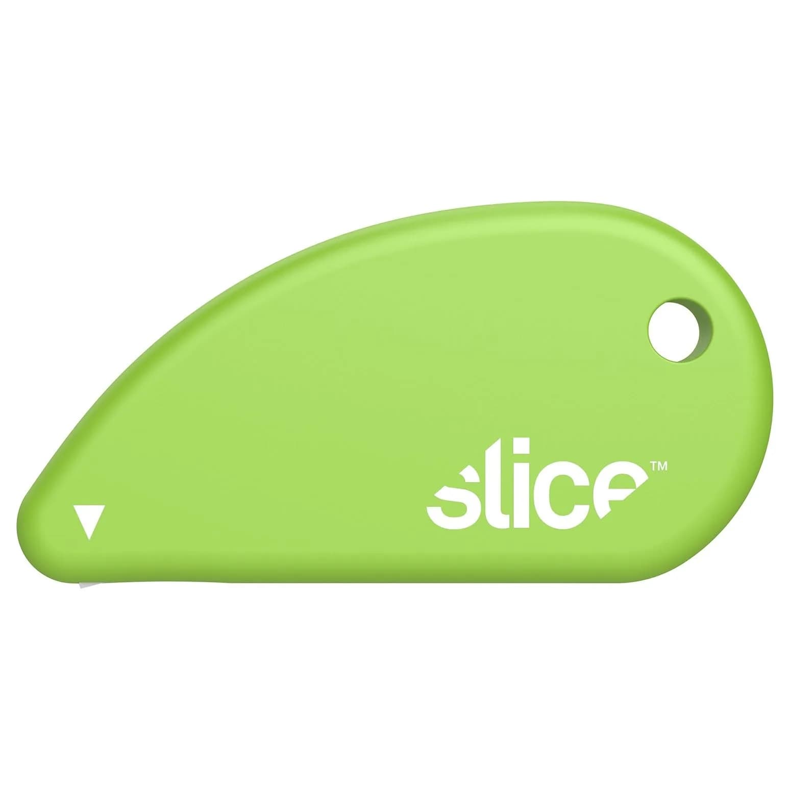 Slice 00100 Ceramic Blade Safety Cutter, Green | Opens Packaging, Trims Photos, Keychain Ready — Safety Cutter / Single Cutter
