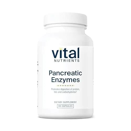 Vital Nutrients Pancreatic Enzymes 1,000mg 90 Capsules | Digestive Health Support with Protease, Amylase & Lipase thumbnail 1