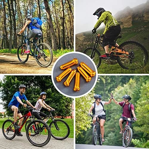 HZJD Bike Cable End Caps & O-Ring Set (48pcs + 6pcs) | Durable Aluminum Alloy, Multi-Coloured, Universal Fit for All Bicycles thumbnail 6