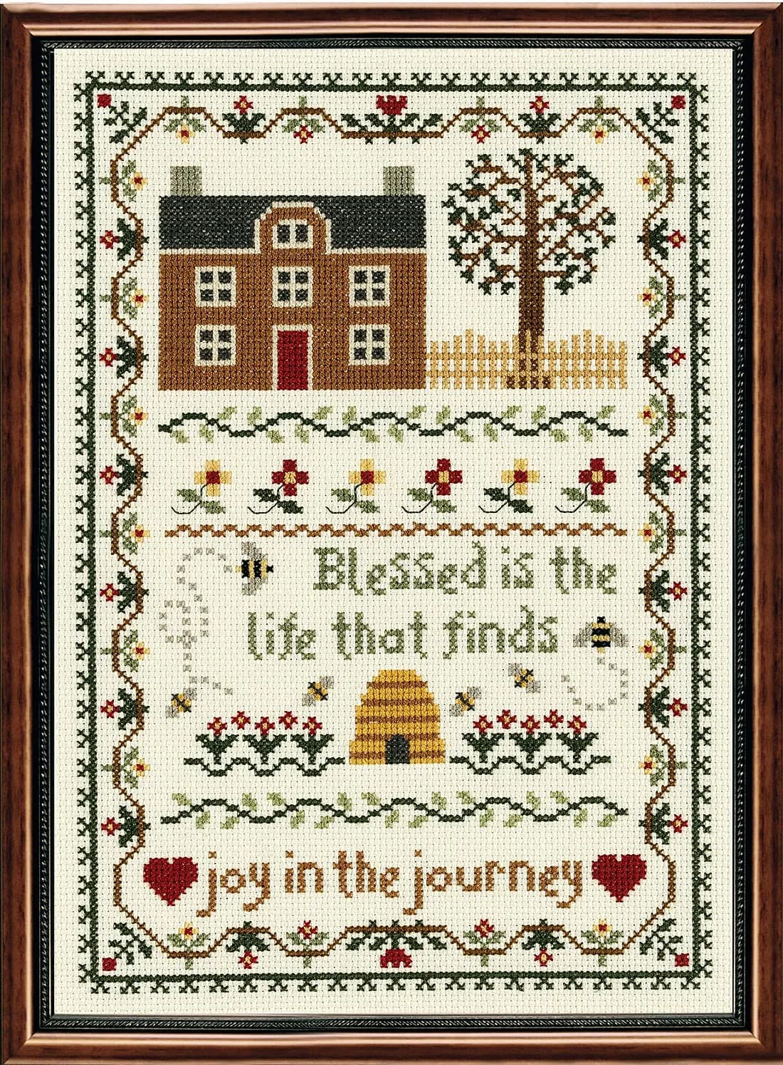 Janlynn Joy in The Journey Counted Cross Stitch Kit 29.2 cm x 19.7 cm (11.25" x 7.75") | Beginner-Friendly Stamped Pattern - main product image
