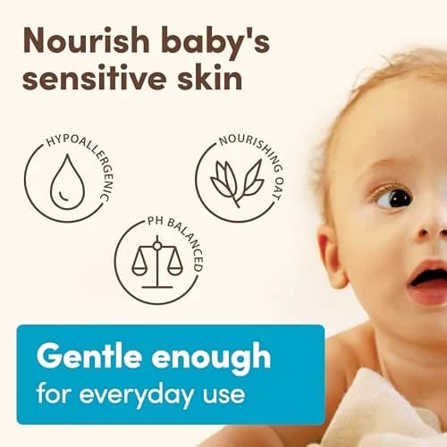 Aveeno Baby Gentle Wash & Shampoo with Natural Oat Extract 240ml (8 Fl Oz) | Tear-Free Formula for Hair & Body thumbnail 5