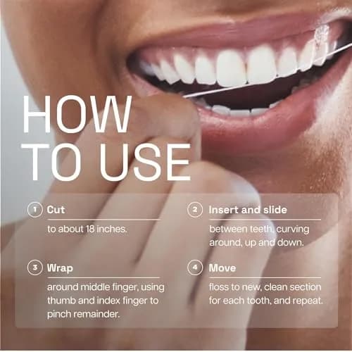 REACH Waxed Dental Floss, Unflavored, 165 ft (49.5 m) | Shred Resistant Plaque Remover thumbnail 7