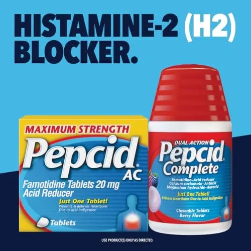 Pepcid AC Maximum Strength Tablets, 20mg Famotidine, 25 Count | Fast-Acting Heartburn Relief thumbnail 7