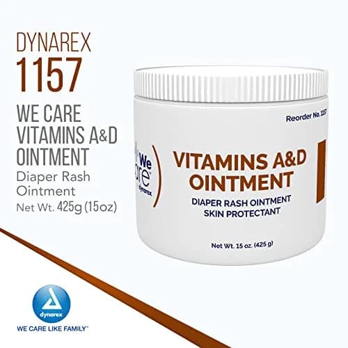 Dynarex Vitamins A & D Ointment Skin Protectant 425.2 g (15 oz) | Soothes Dry, Chaffed Skin thumbnail 2