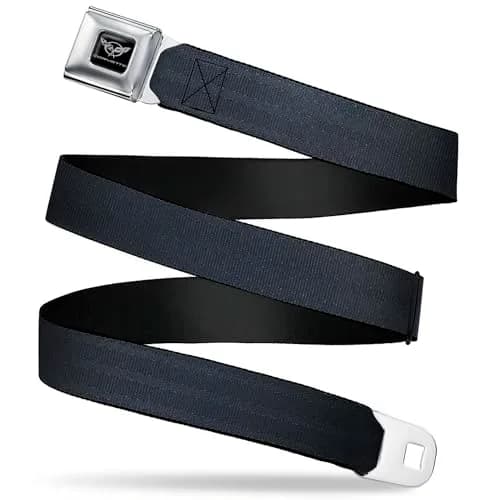 Buckle-Down Men's Seatbelt Buckle Belt, 1.5 Inch Wide, Black Regular | Fashion & Function thumbnail 1