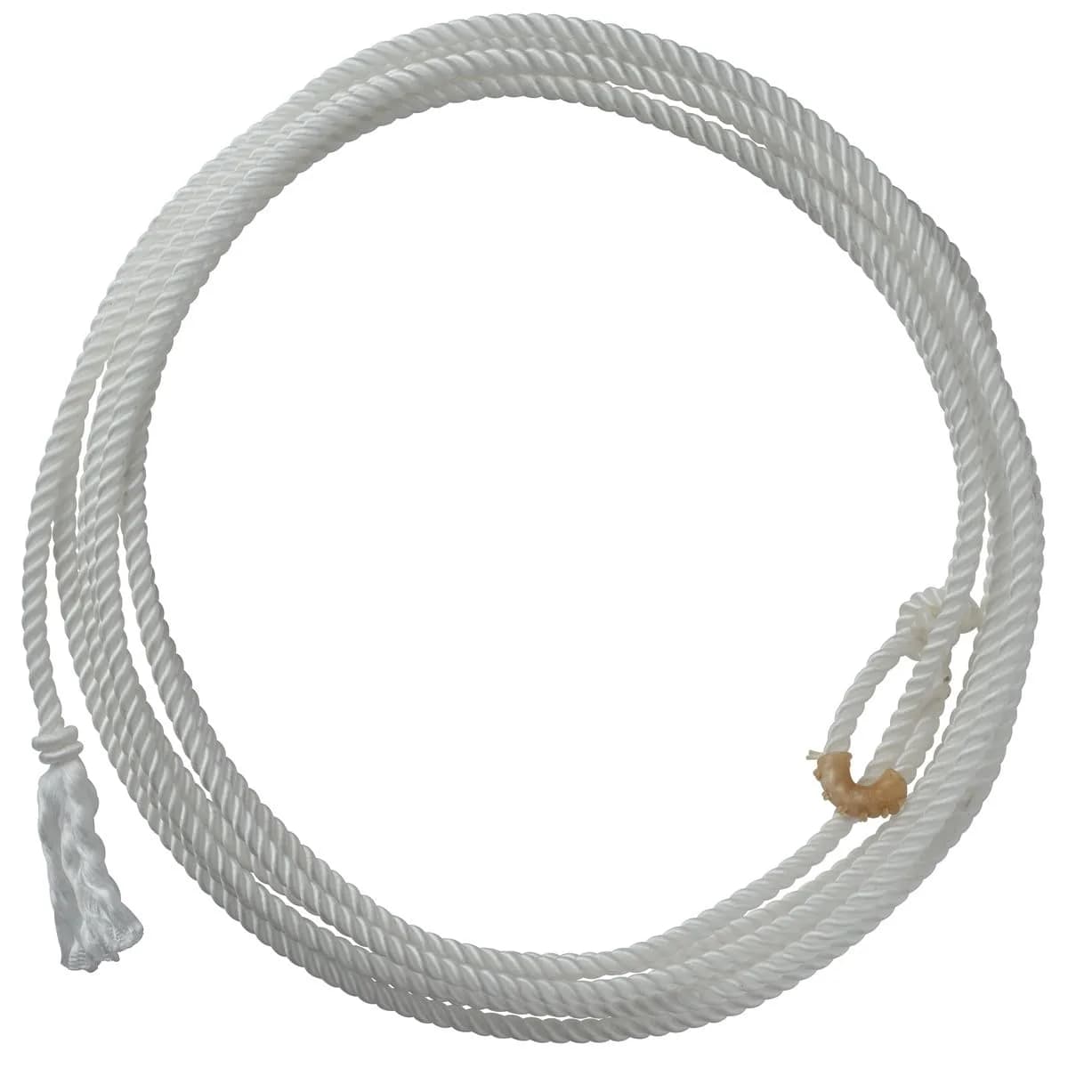 Weaver Equine Waxed Nylon Kids Lasso Rope for Practice, 5/16" x 20" | Durable, Kid-Friendly Roping Tool — Natual