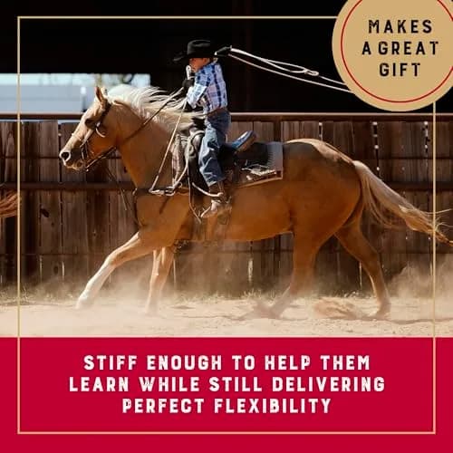 Weaver Equine Waxed Nylon Kids Lasso Rope for Practice, 5/16" x 20" | Durable, Kid-Friendly Roping Tool thumbnail 4