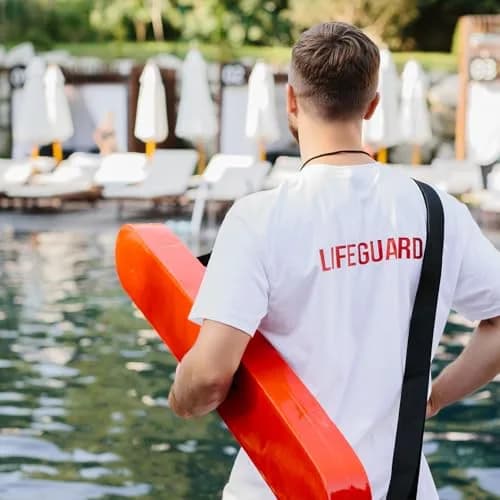 Kemp USA 40-Inch Lifeguard Rescue Tube Red with Reinforced Strap and Reach Assist Loop | Professional Water Safety Flotation Device thumbnail 9