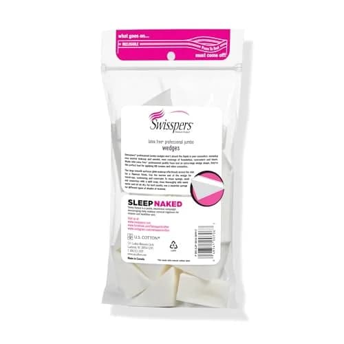 Swisspers Premium Pro Cosmetic Wedges, Jumbo Size, Latex-Free Makeup Wedge (16 Count Bag) | Precision Application & Blending thumbnail 7