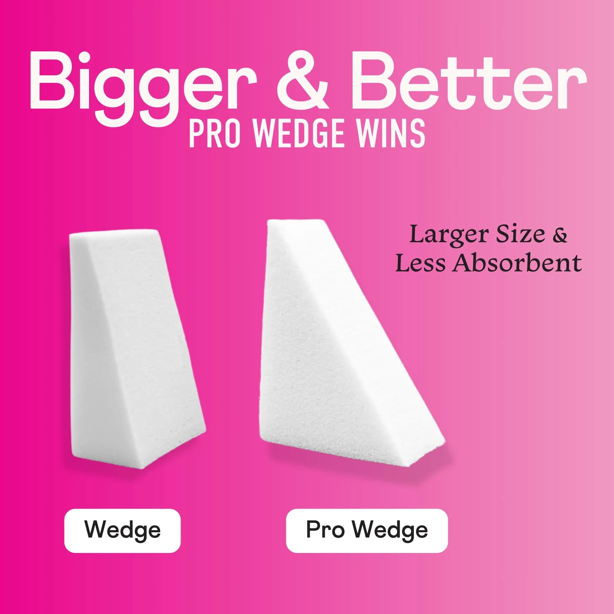 Swisspers Premium Pro Cosmetic Wedges, Jumbo Size, Latex-Free Makeup Wedge (16 Count Bag) | Precision Application & Blending - view 4