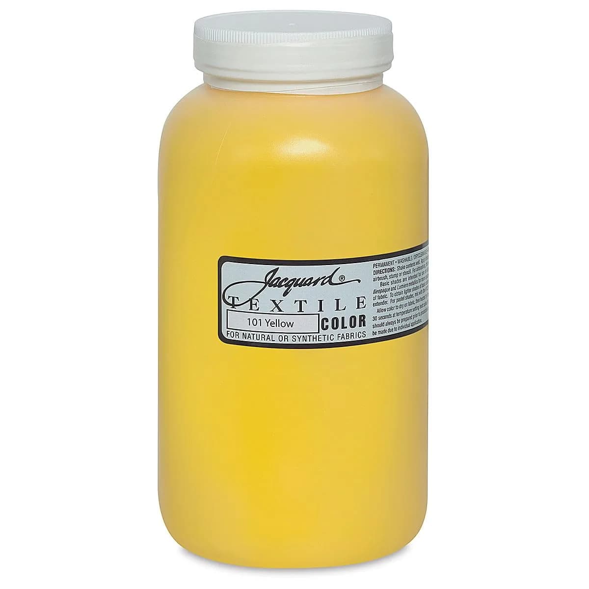 Jacquard Textile Color Yellow Fabric Paint 946ml (32 Fl Oz) | Permanent, Heat-Set Acrylic for Clothes, Upholstery, Shoes - main product image
