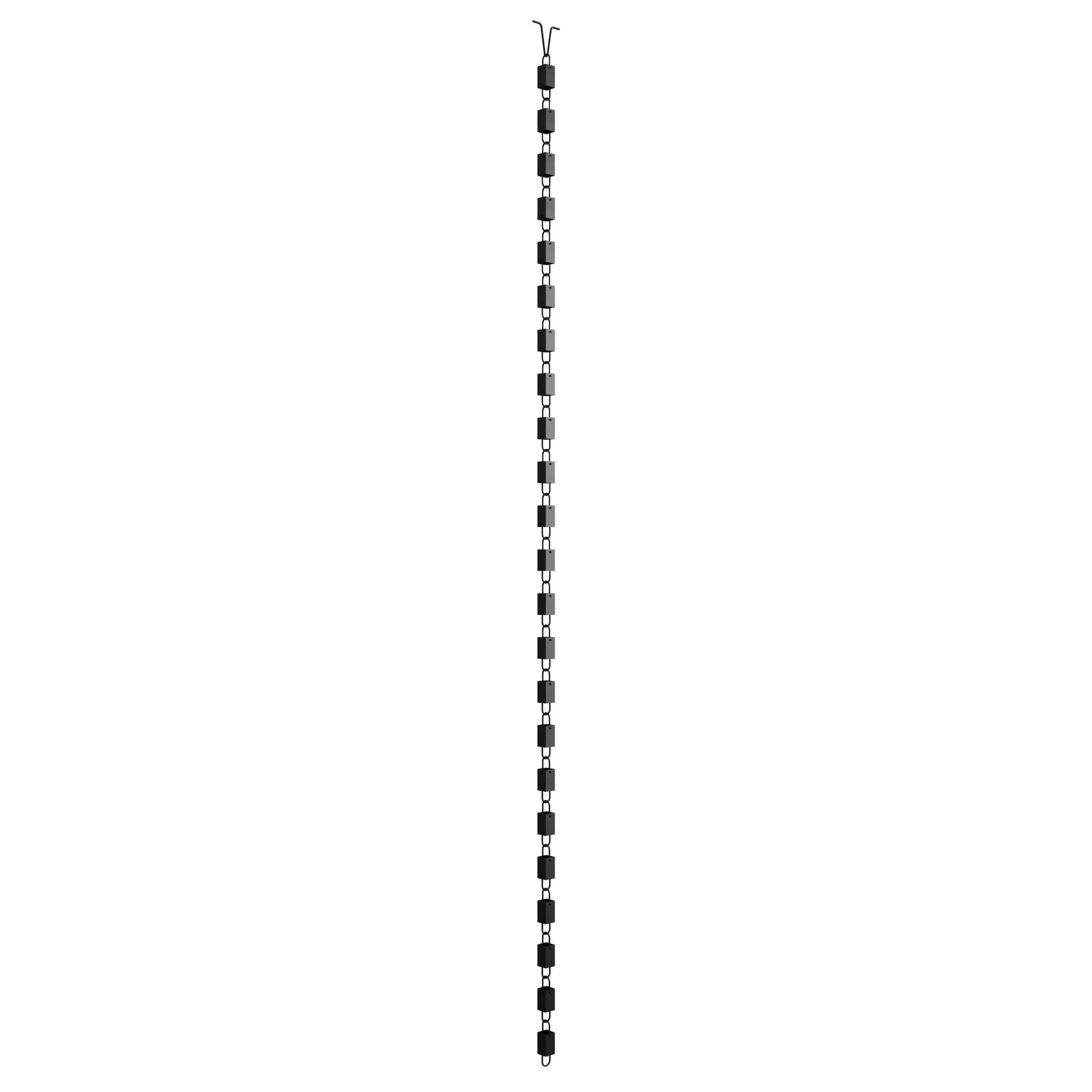 Rain Chains Direct Square Link Rain Chain 2.59 m (8.5 FT) | Durable Black Powder-Coated Aluminum - view 8