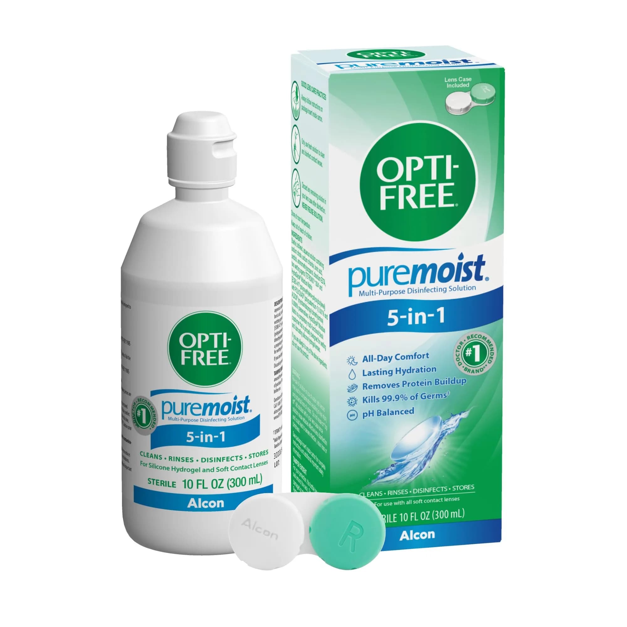 Opti-Free Puremoist Multi-Purpose Contact Lens Solution 10 Fl Oz (Single Bottle) - main product image