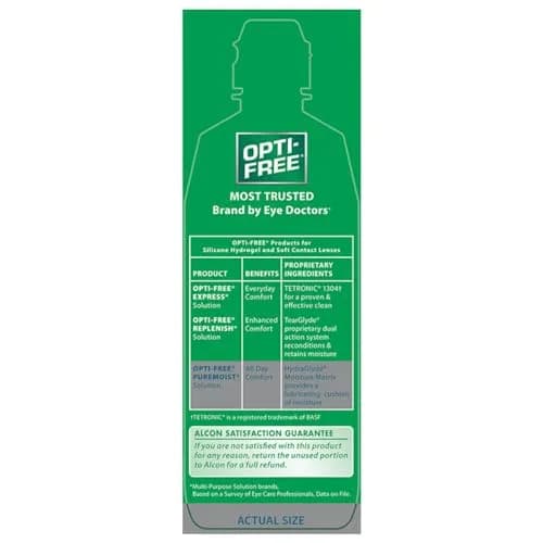 Opti-Free Puremoist Multi-Purpose Contact Lens Solution 296ml (10 Fl Oz) | Doctor Recommended for All-Day Comfort thumbnail 6