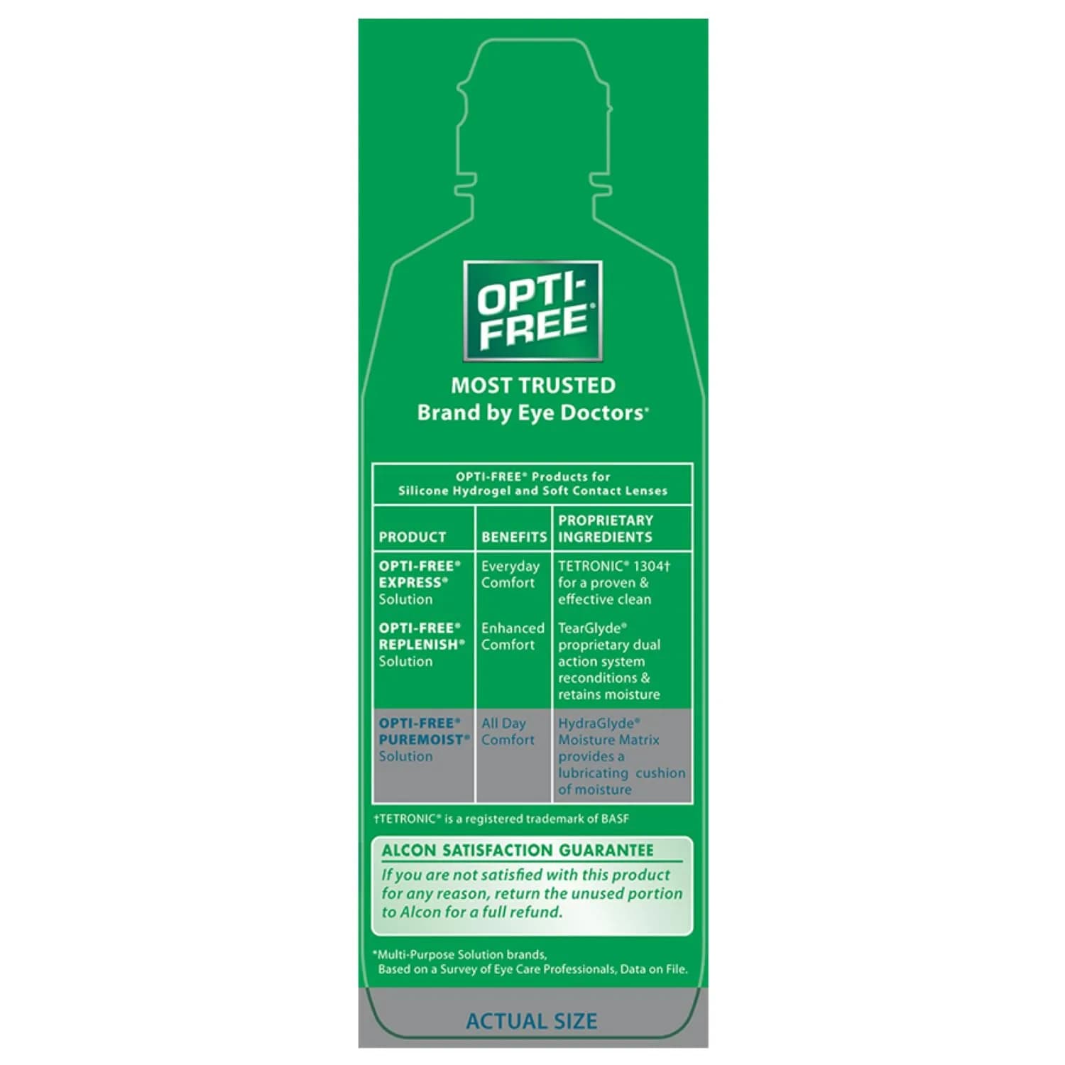 Opti-Free Puremoist Multi-Purpose Contact Lens Solution 296ml (10 Fl Oz) | Doctor Recommended for All-Day Comfort - view 6