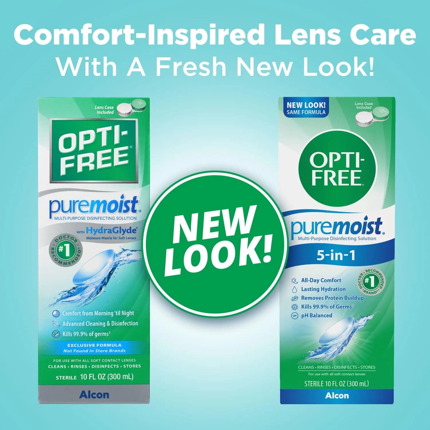 Opti-Free Puremoist Multi-Purpose Contact Lens Solution 10 Fl Oz (Single Bottle) - view 2