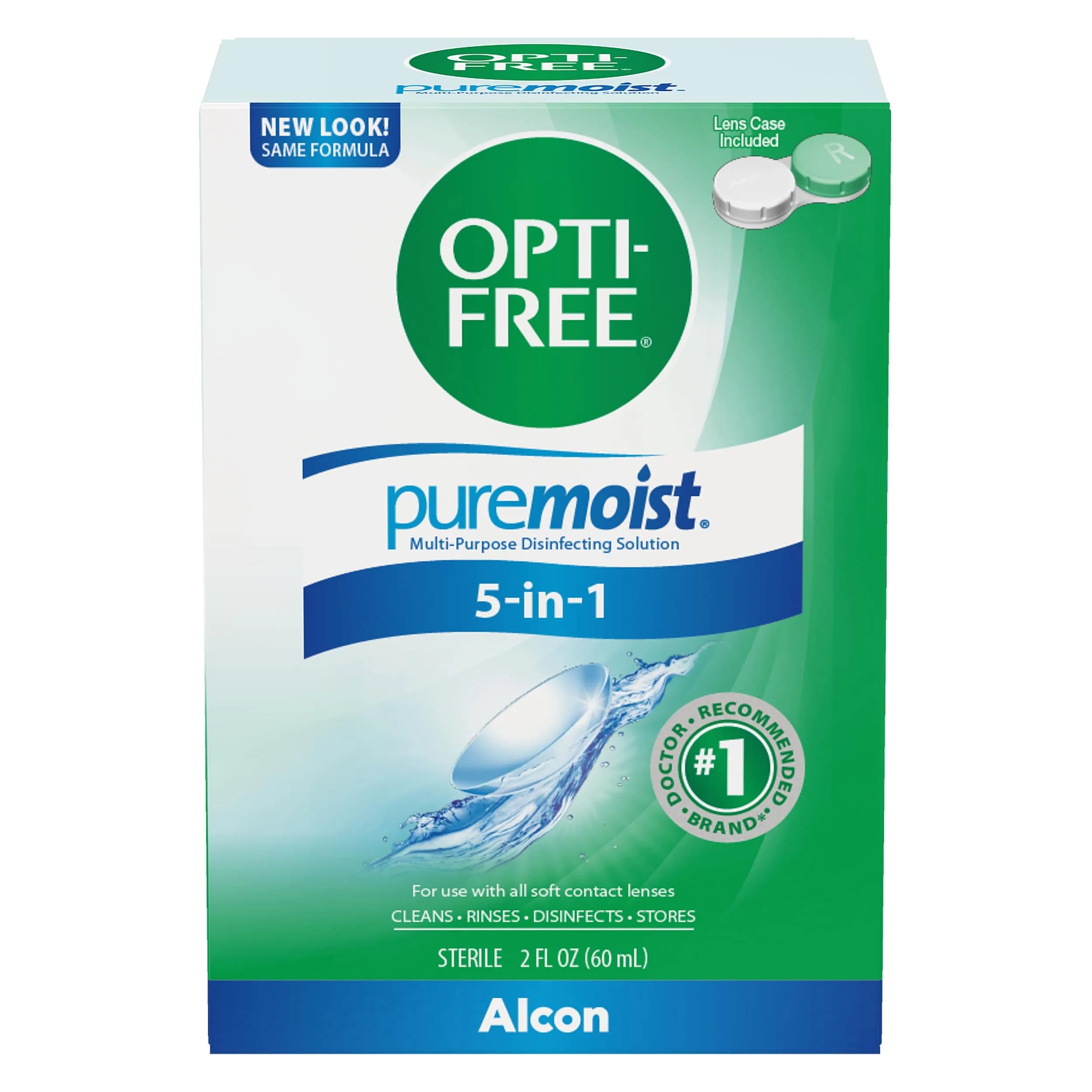 Opti-Free Puremoist Multi-Purpose Contact Lens Solution 59ml (2 Fl Oz) | Doctor Recommended for All-Day Comfort - view 5