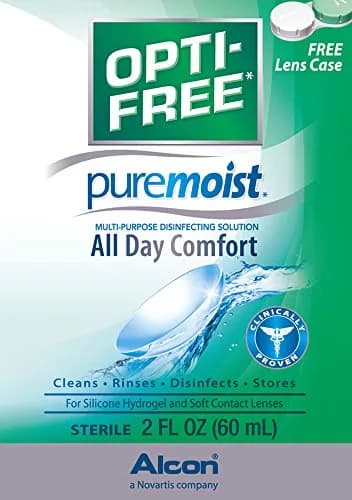 Opti-Free Puremoist Multi-Purpose Contact Lens Solution 59ml (2 Fl Oz) | Doctor Recommended for All-Day Comfort thumbnail 2