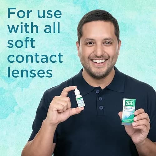 Opti-Free Puremoist Contact Lens Rewetting Drops 12 mL (0.4 Fl Oz) | FDA Approved for All Soft Lenses thumbnail 3