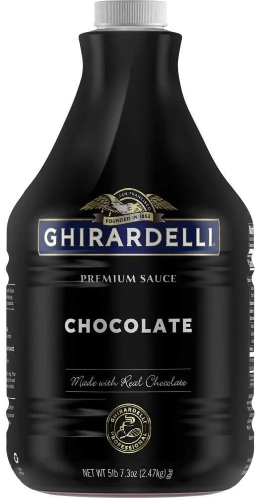 Ghirardelli Chocolate Syrup 87.3 Oz | Silky Smooth, Deep Flavor, Made with Ghirardelli Chocolate — Chocolate Flavor