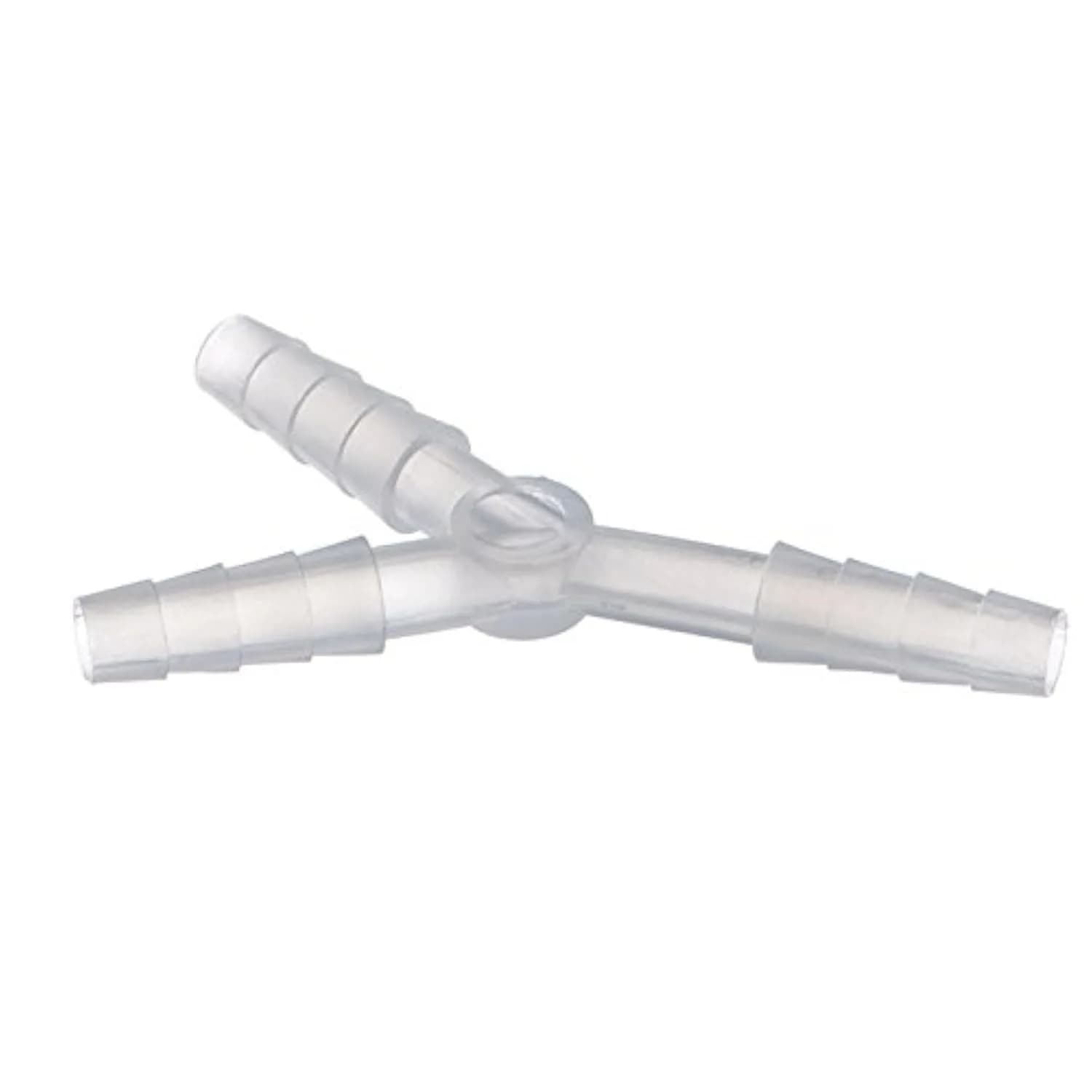 AG Industries Respiratory Connectors "Y" Oxygen Tubing Connector | Transparent Plastic, Standard Adult, NPT Thread