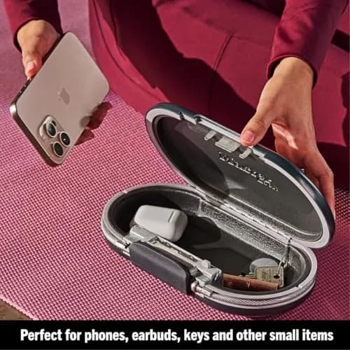 Master Lock 5900D Portable Travel Safe with Cable, 0.08 cu ft (2.6 x 9.8 x 5.5 in) | Secure Combination Lock Box for Valuables thumbnail 6
