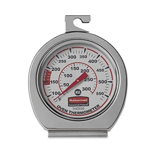 Rubbermaid Commercial Products Stainless Steel Oven Thermometer 60-580°F (20-300°C) | NSF Certified thumbnail 2