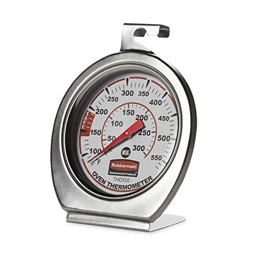 Rubbermaid Commercial Products Stainless Steel Oven Thermometer 60-580°F (20-300°C) | NSF Certified thumbnail 3