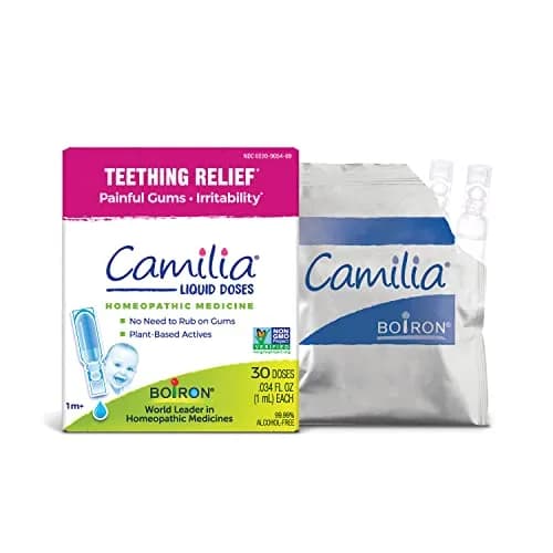 Boiron Camilia Teething Drops 30 Count | Natural Relief for Baby Gums & Irritability thumbnail 1