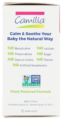 Boiron Camilia Teething Drops 30 Count | Natural Relief for Baby Gums & Irritability thumbnail 4