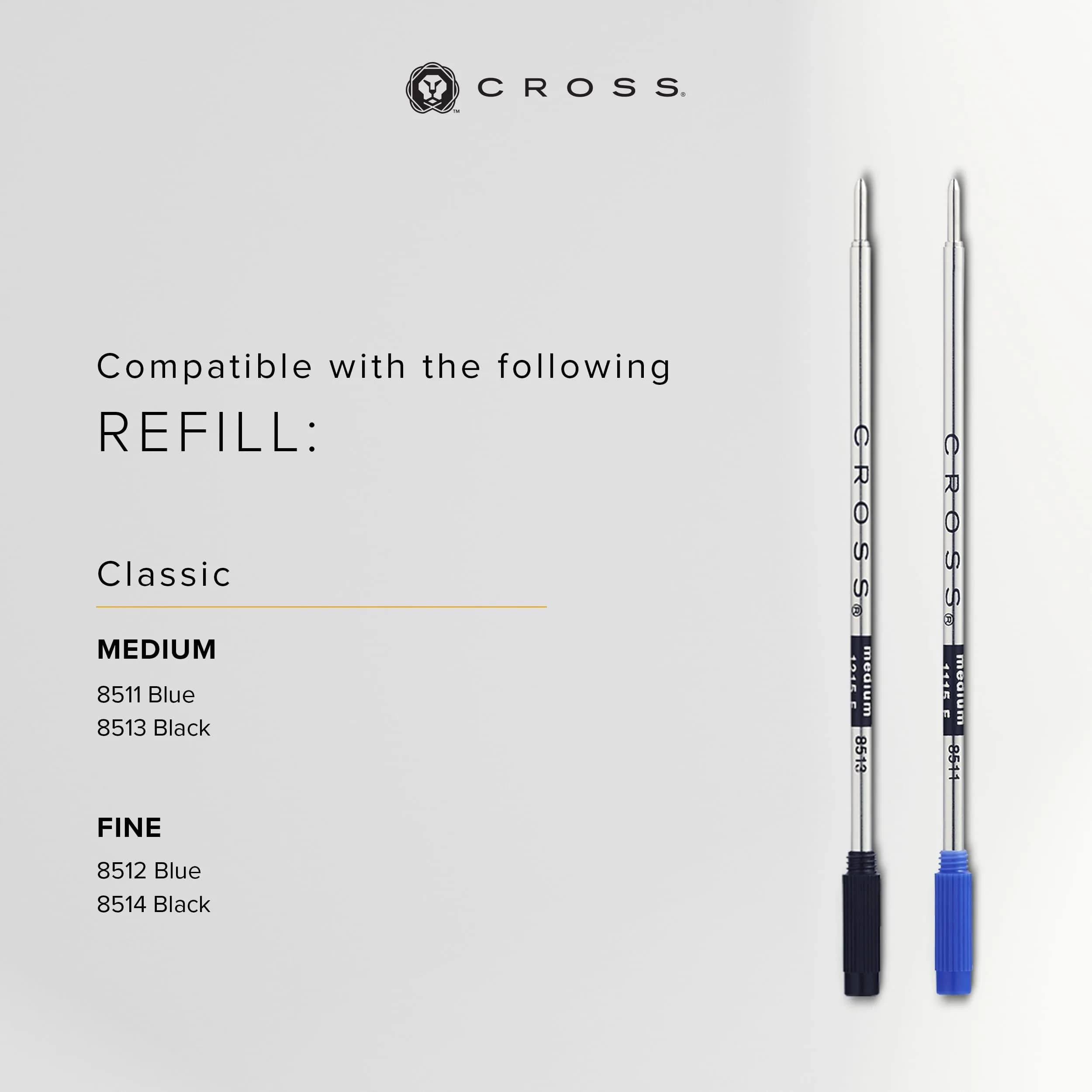 Cross ATX Translucent Blue Lacquer Ballpoint Pen, Medium Point, Black Ink | Smooth Writing, Ergonomic Grip - view 6