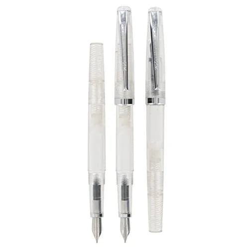 Noodler's Clear Demonstrator Piston Fill Flex Nib Fountain Pen Medium Point | Smooth Ink Flow Writing Instrument thumbnail 4
