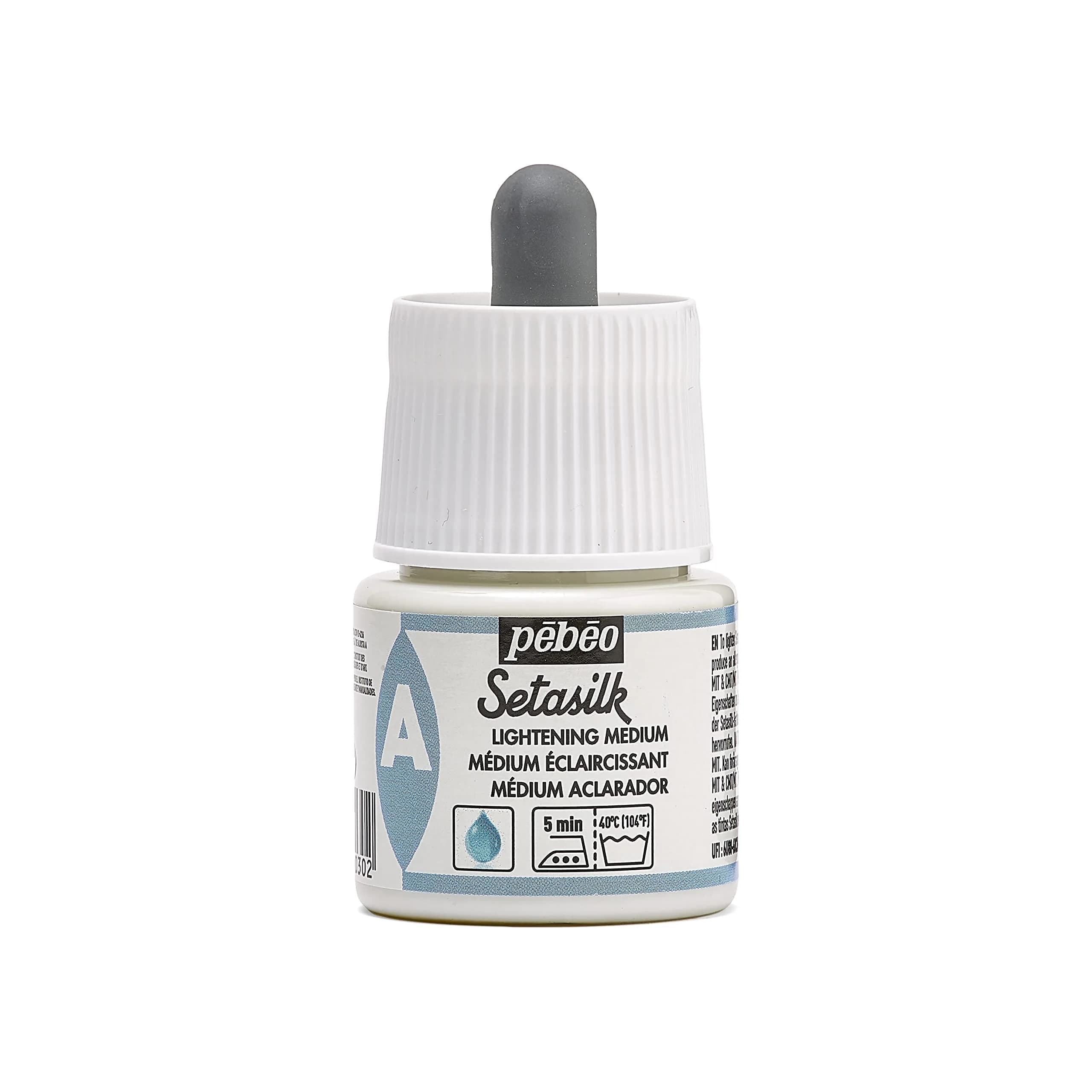 Pebeo Setasilk Silk Painting Diluent 45ml | Clear, Gloss Finish for Silk Art