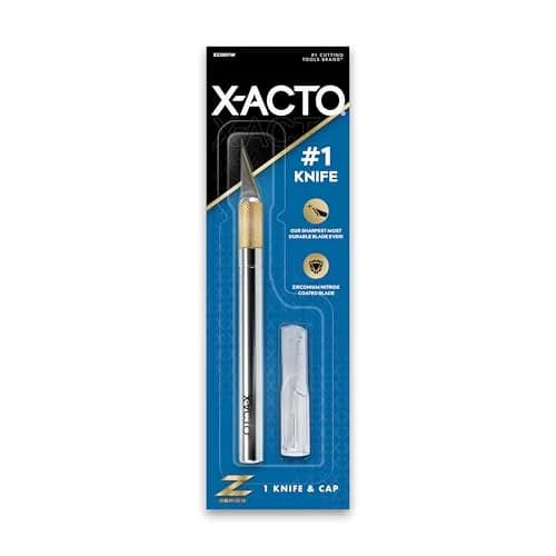 X-Acto Z-Series #1 Precision Utility Knife with #11 Blade & Safety Cap | Sharp, Durable, Lightweight Aluminum Handle thumbnail 1