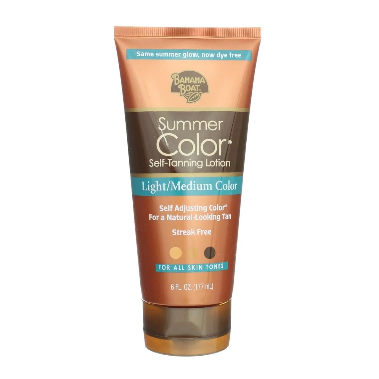 Banana Boat Summer Color Self-Tanning Lotion Light/Medium Color 177ml (6 Fl Oz) | Gradual Tan for All Skin Tones — No Color