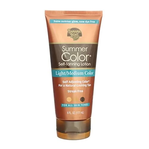 Banana Boat Summer Color Self-Tanning Lotion Light/Medium Color 177ml (6 Fl Oz) | Gradual Tan for All Skin Tones thumbnail 1