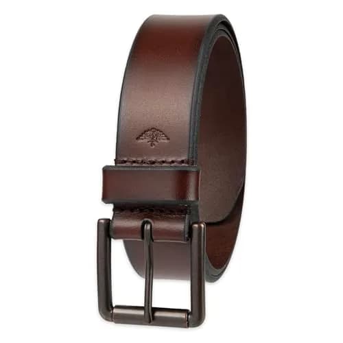 Dockers Men's Casual Leather Belt 34 | Classic Top Grain Leather, Silver Buckle thumbnail 1