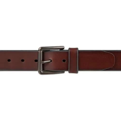 Dockers Men's Casual Leather Belt 34 | Classic Top Grain Leather, Silver Buckle thumbnail 4