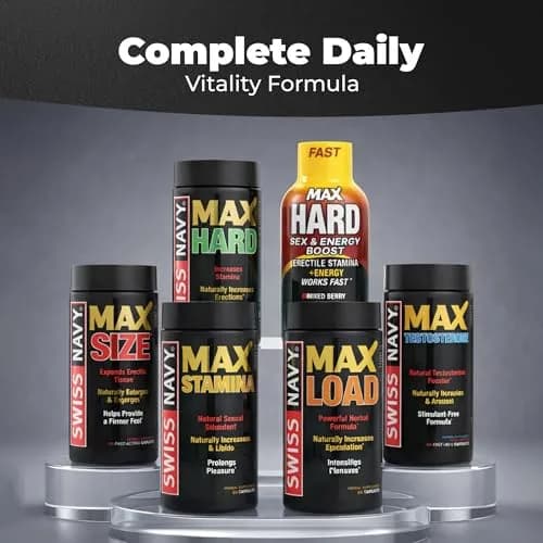 Swiss Navy MAX Testosterone - 60 Capsules | Natural Testosterone Support for Men thumbnail 7