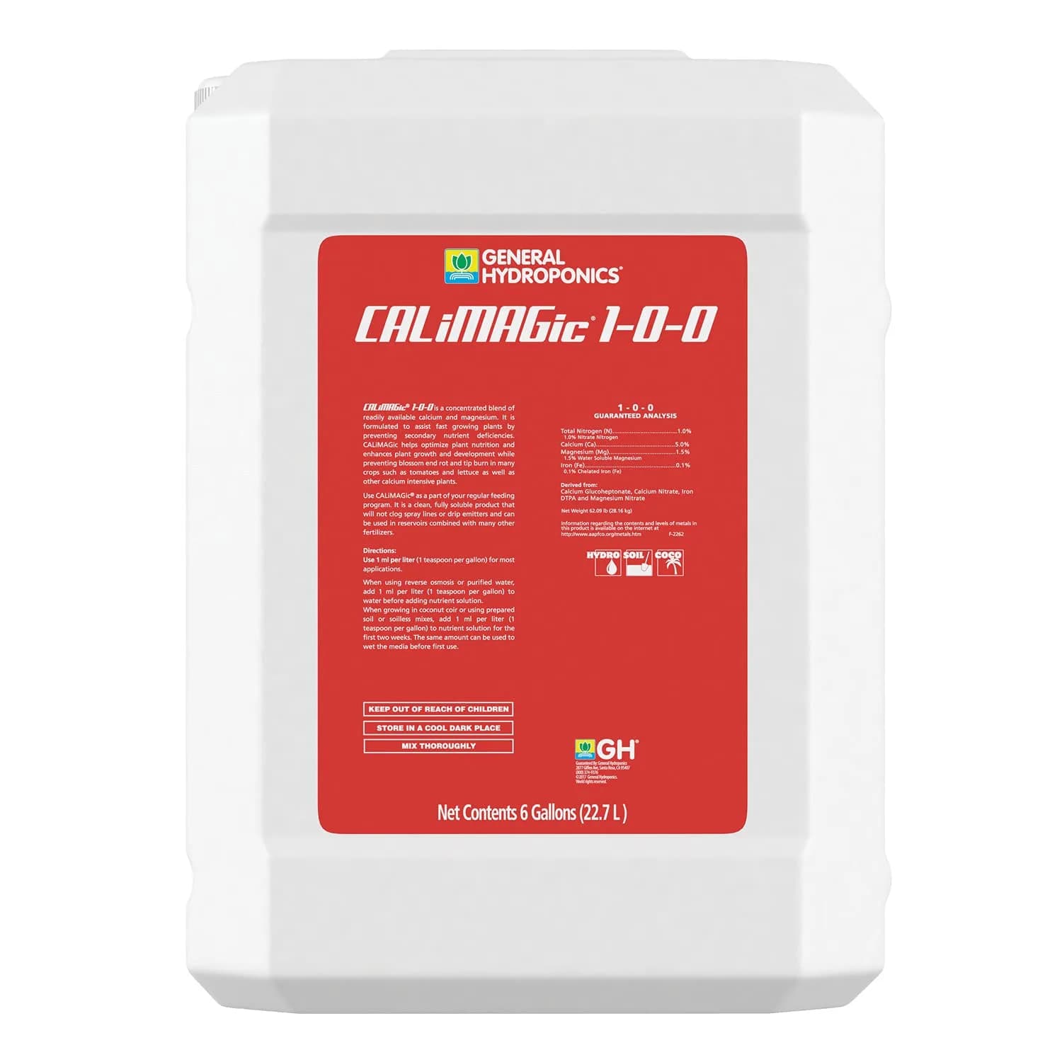 General Hydroponics CaliMagic Liquid Fertilizer 22.18 L (768 Fl Oz) | Prevents Nutrient Deficiencies - view 6