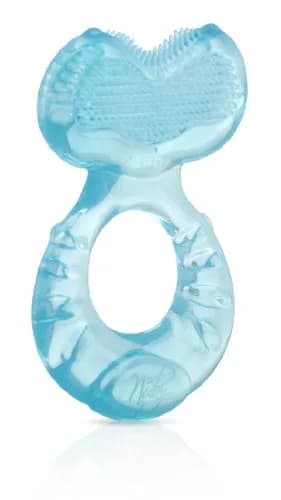 Nuby Silicone Teethe-EEZ Teether with Bristles & Case | BPA-Free, Fish Shape, 3+ Months thumbnail 4